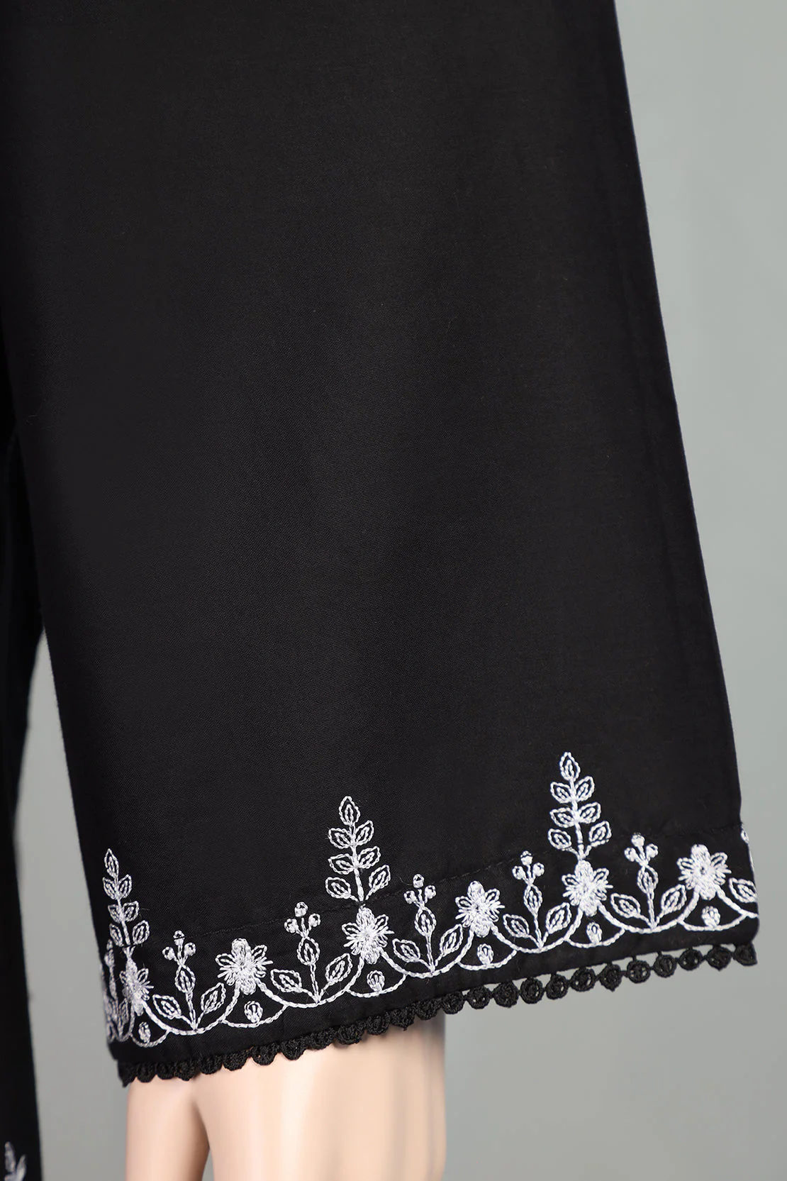 Cambric Solid Emb Stitched Shirt - Image 4