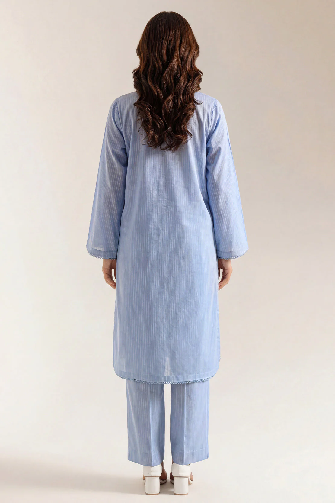 Cambric Solid Stitched Shirt - Image 4