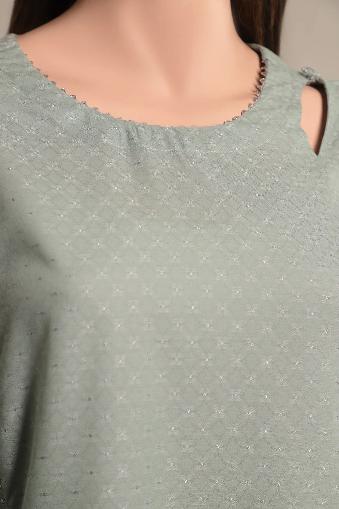 Cotton Jacquard Stitched 2 Piece (Shirt/Trouser) - Image 3