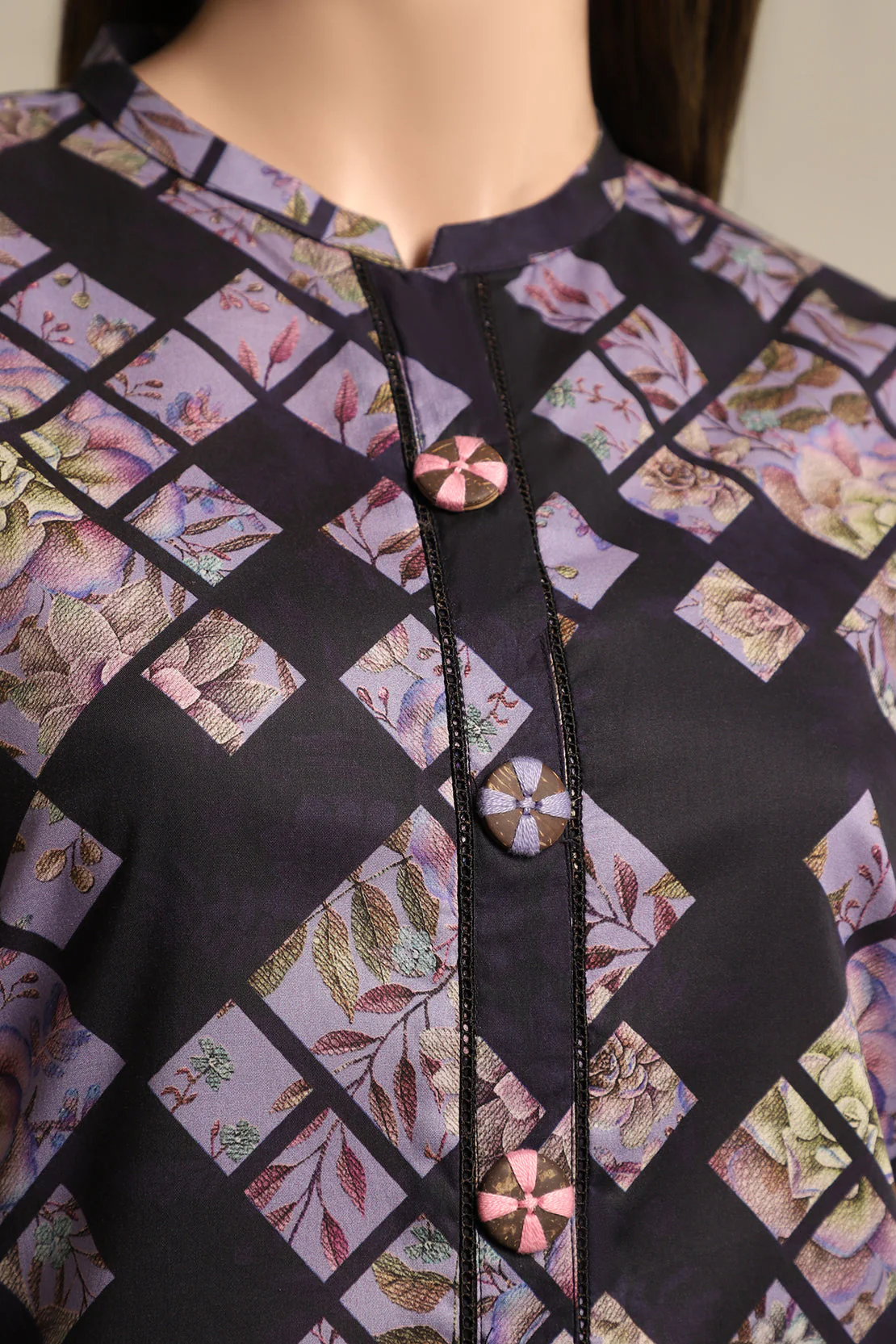 Printed Cambric Stitched Shirt - Image 3