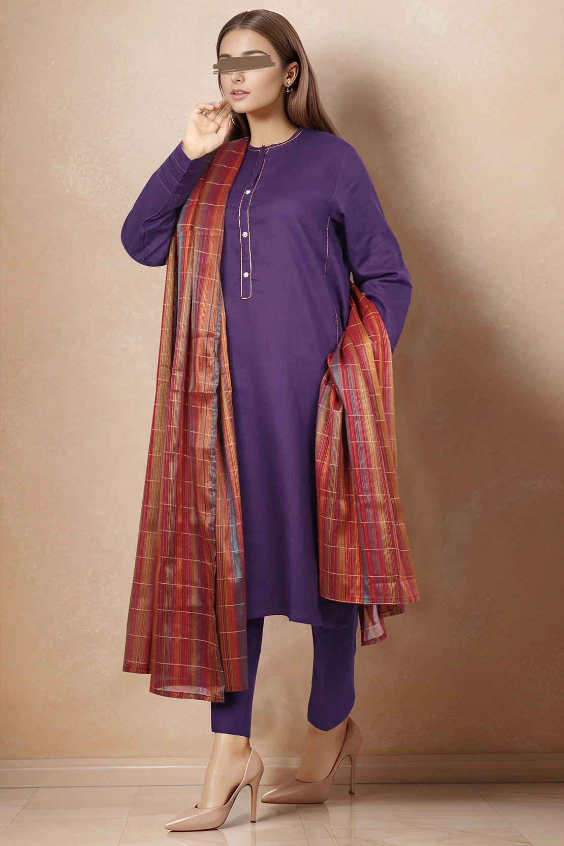Cotton Jacquard dupatta - Image 3