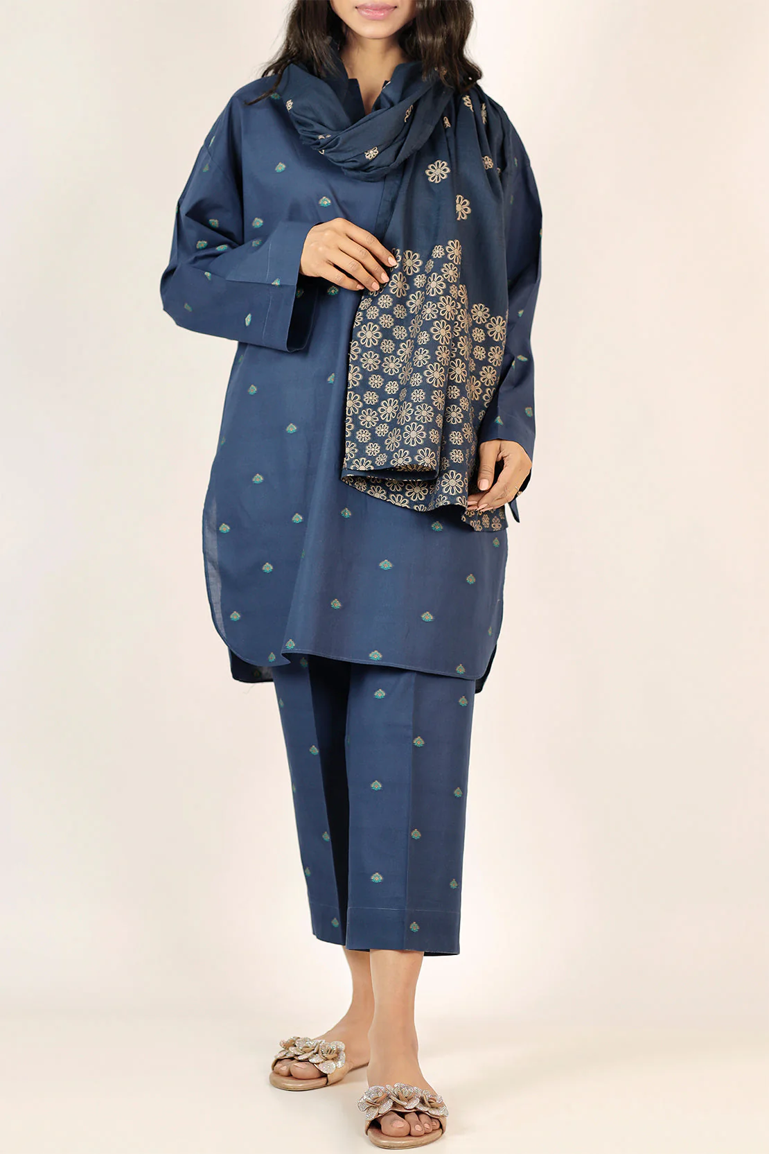 Cotton Jacquard Dupatta - Image 2