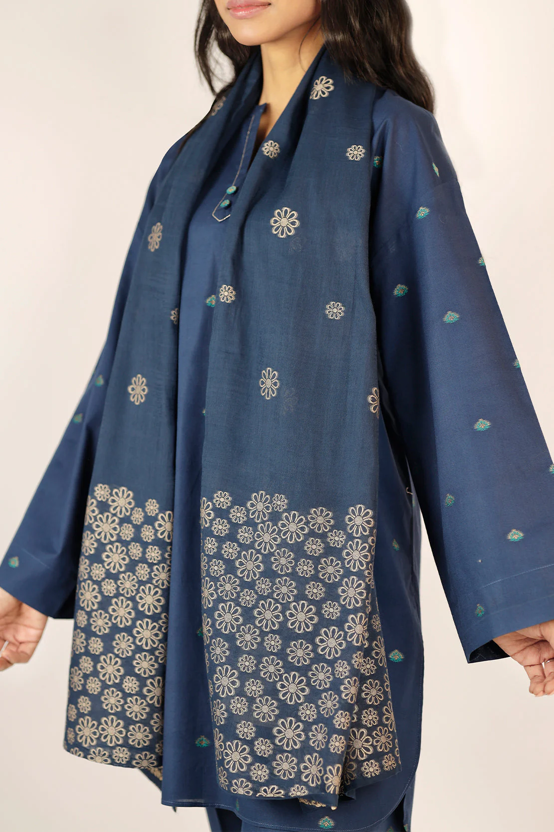 Cotton Jacquard Dupatta - Image 3