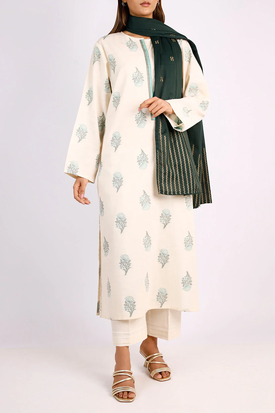 Cotton Jacquard dupatta - Image 2