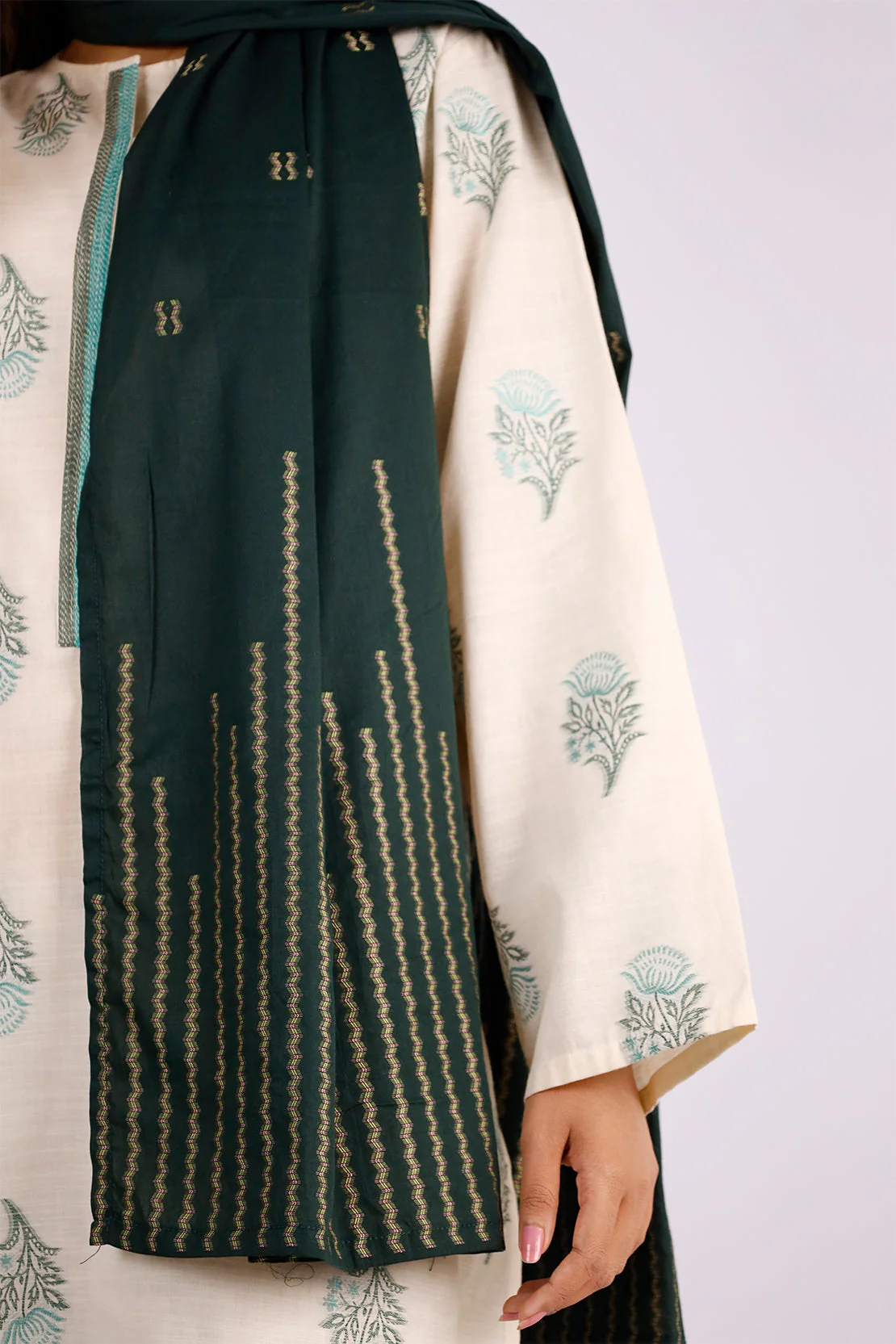 Cotton Jacquard dupatta - Image 3