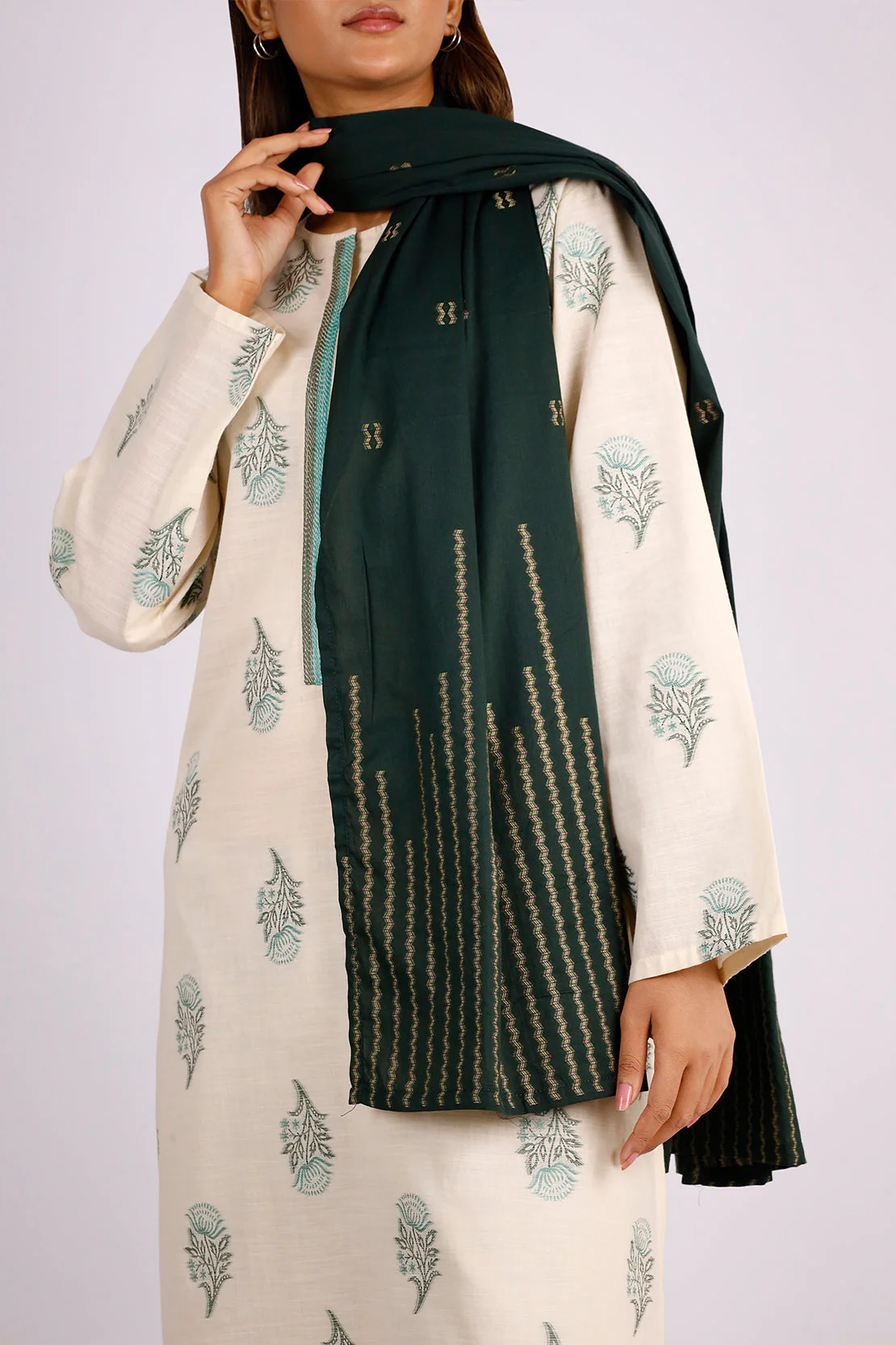Cotton Jacquard dupatta - Image 4