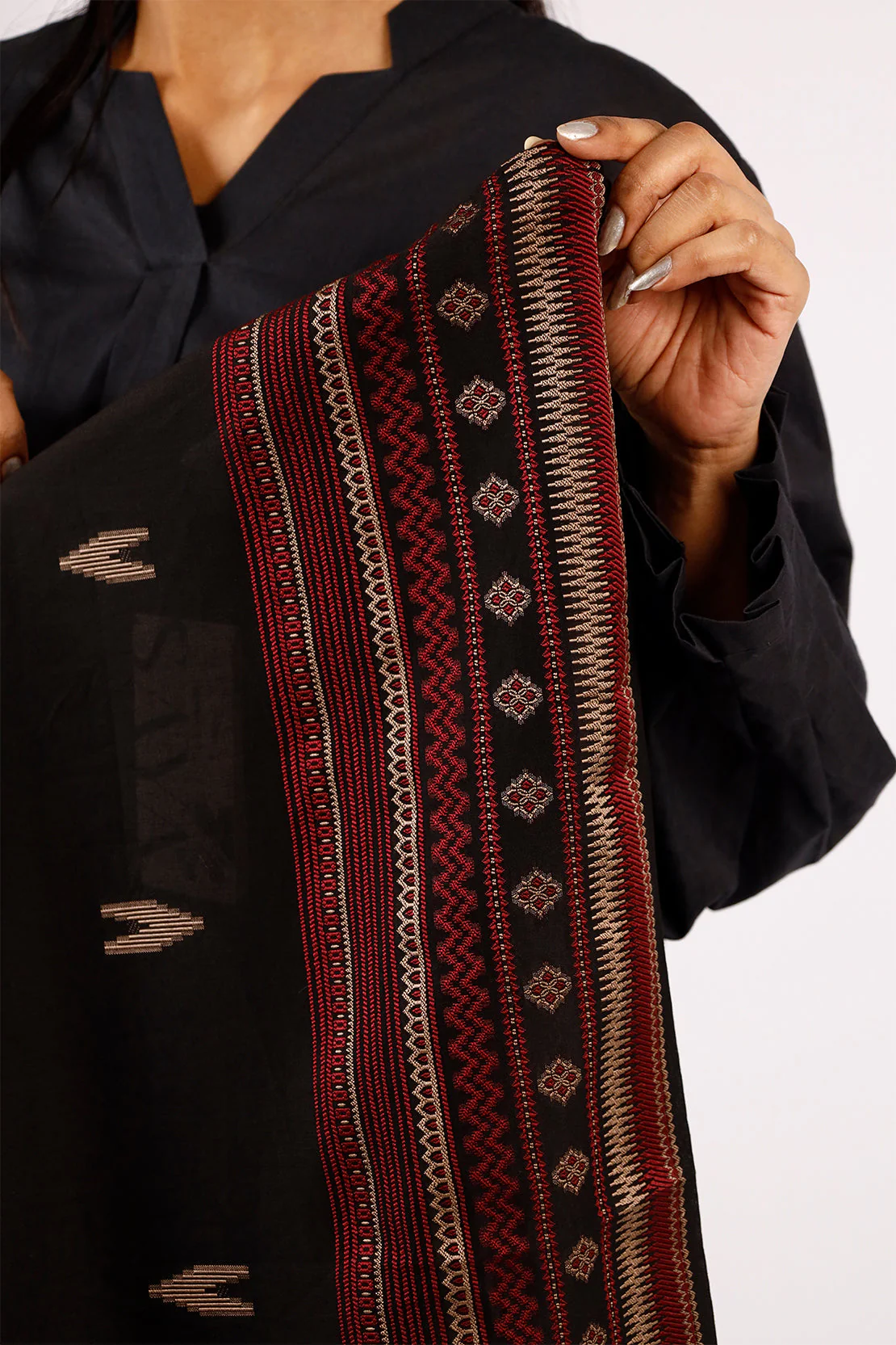 Cotton Jacquard dupatta - Image 5