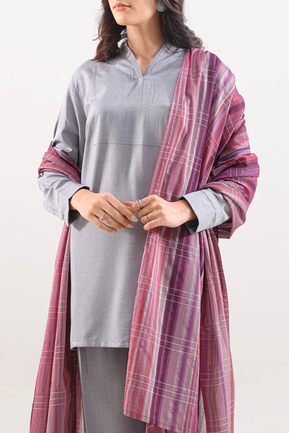 Cotton Jacquard Dupatta - Image 2