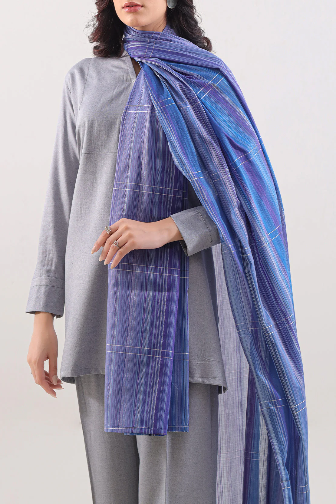 Cotton Jacquard Dupatta - Image 2