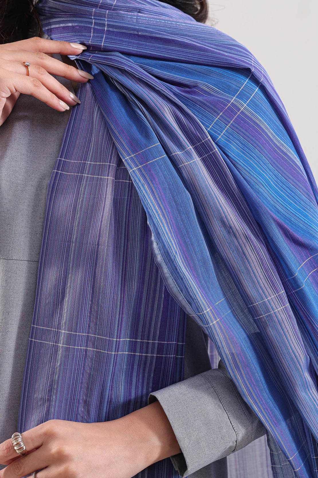 Cotton Jacquard Dupatta - Image 3