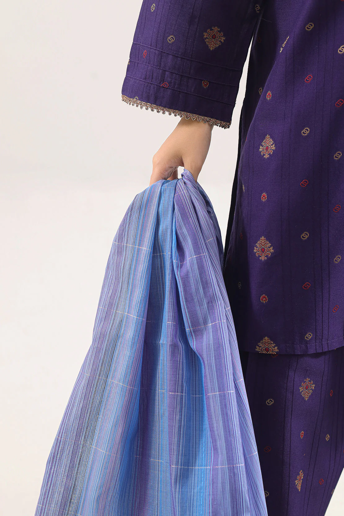 Cotton Jacquard Dupatta - Image 3