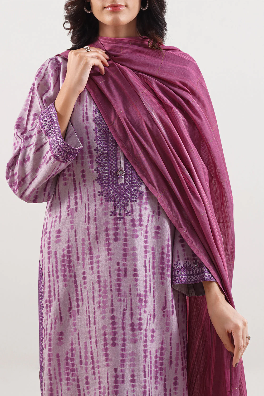 Cotton Jacquard Dupatta - Image 2