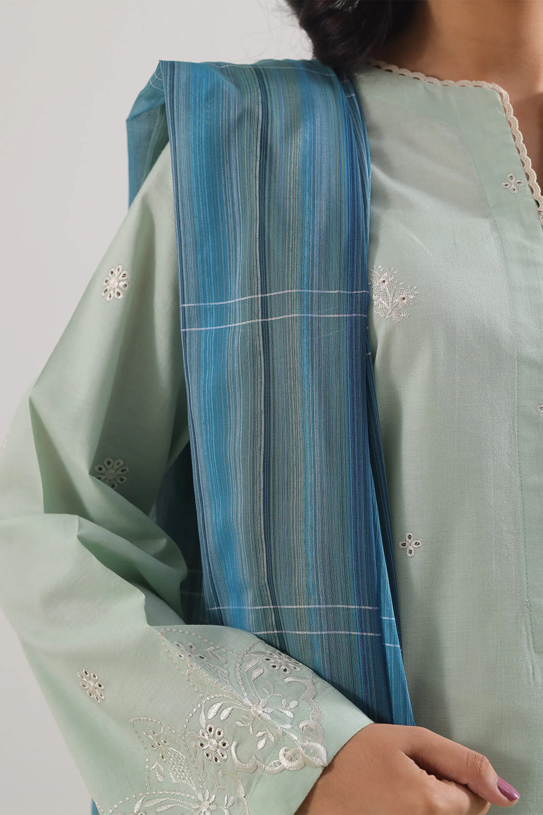 Cotton Jacquard Dupatta - Image 5