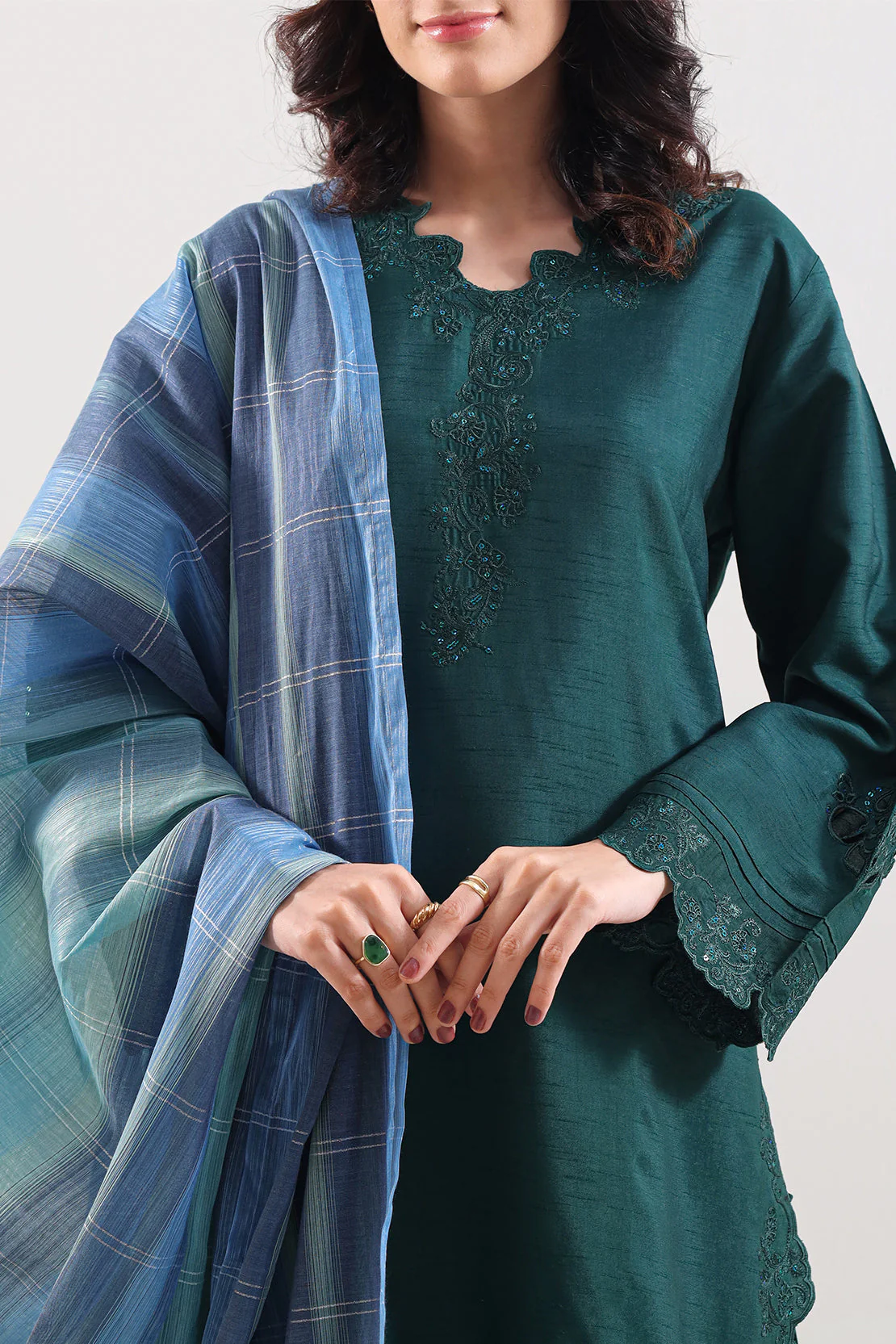 Cotton Jacquard Dupatta - Image 2