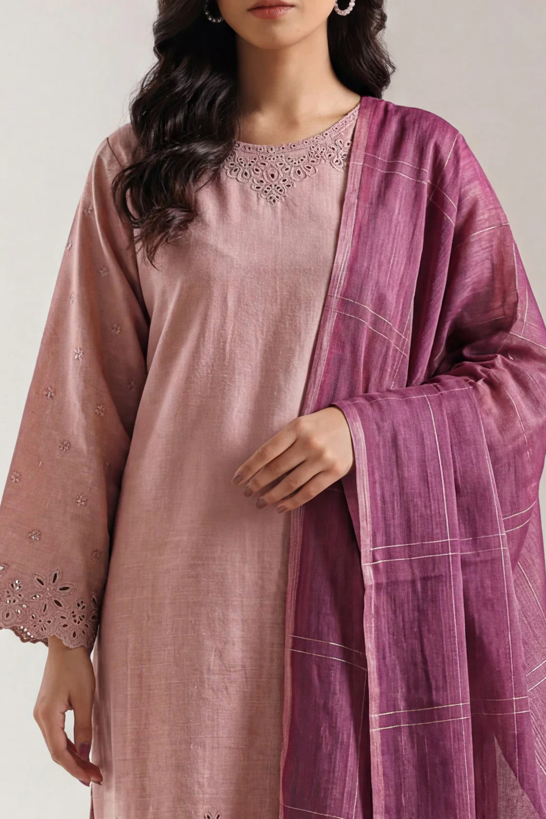 Cotton Jacquard Dupatta - Image 2