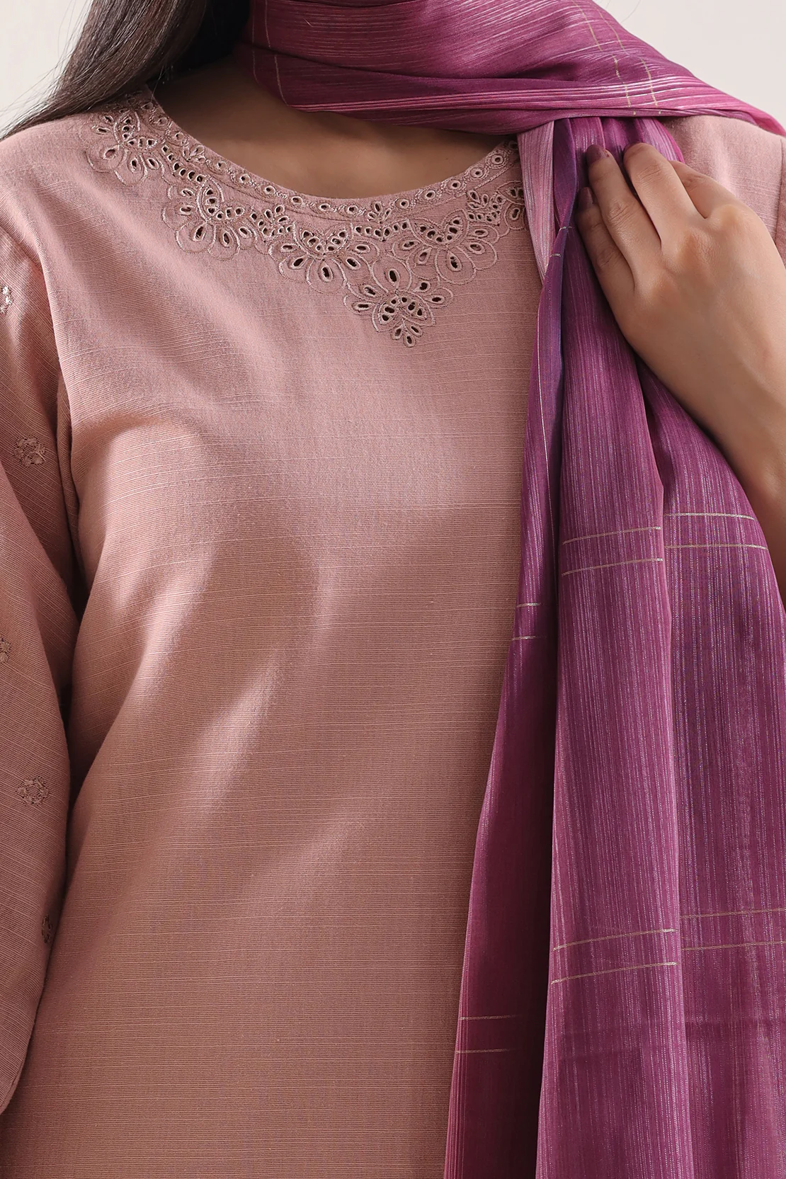 Cotton Jacquard Dupatta - Image 3