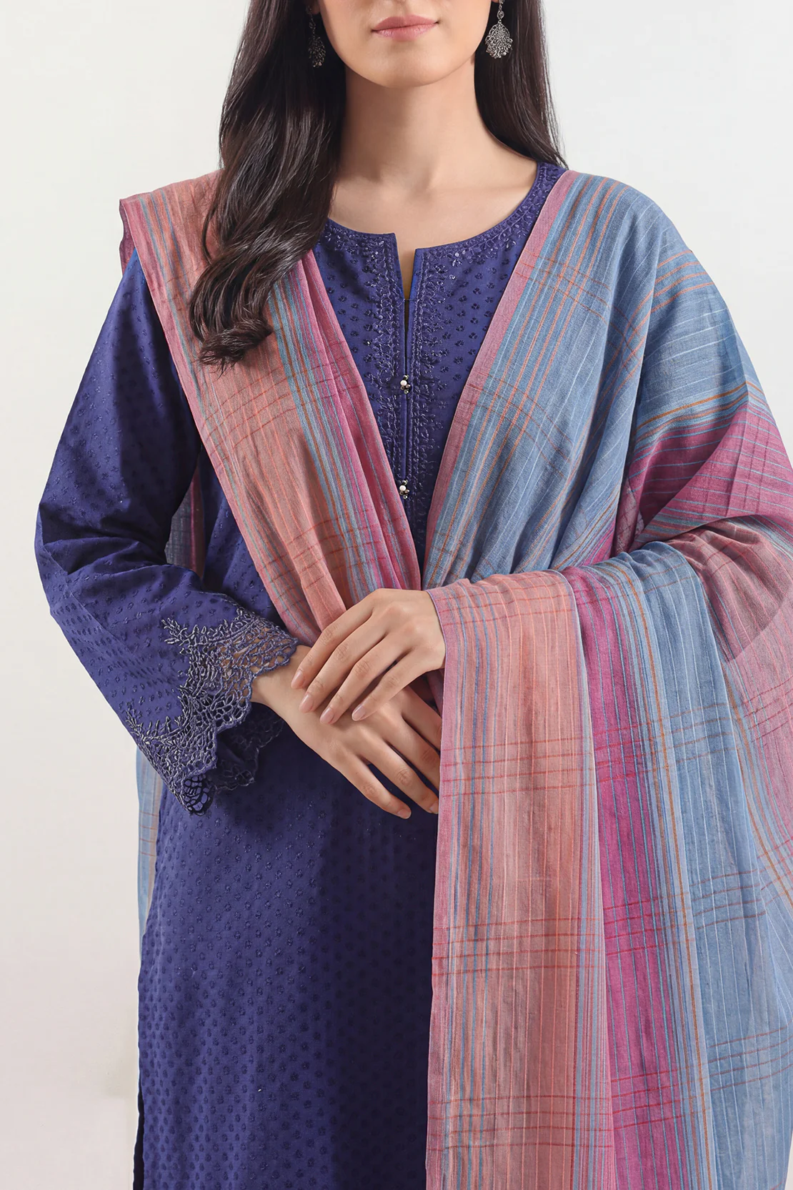 Cotton Jacquard Dupatta - Image 3
