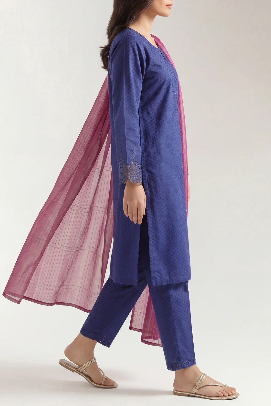 Cotton Jacquard Dupatta - Image 3