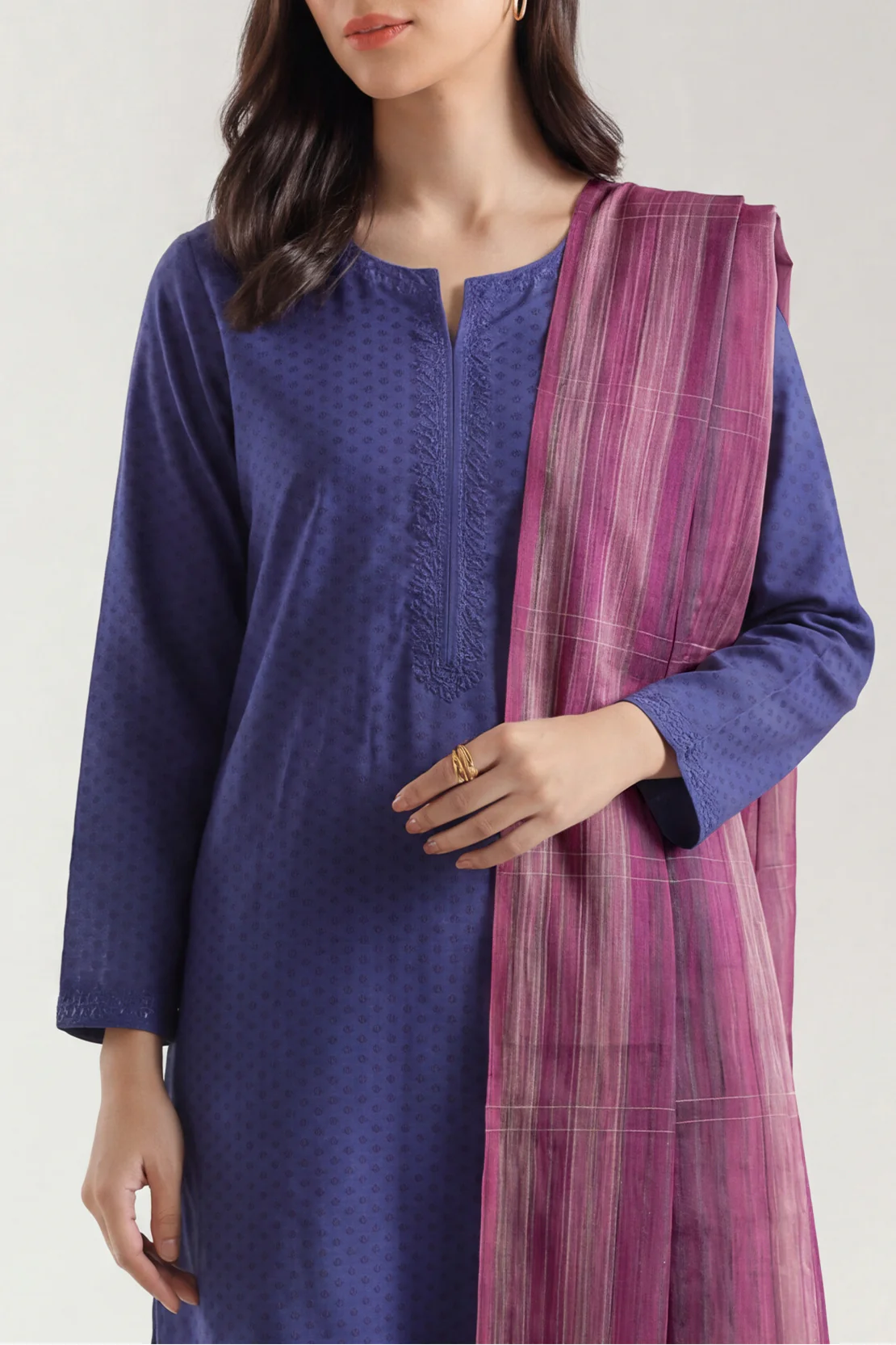 Cotton Jacquard Dupatta - Image 4