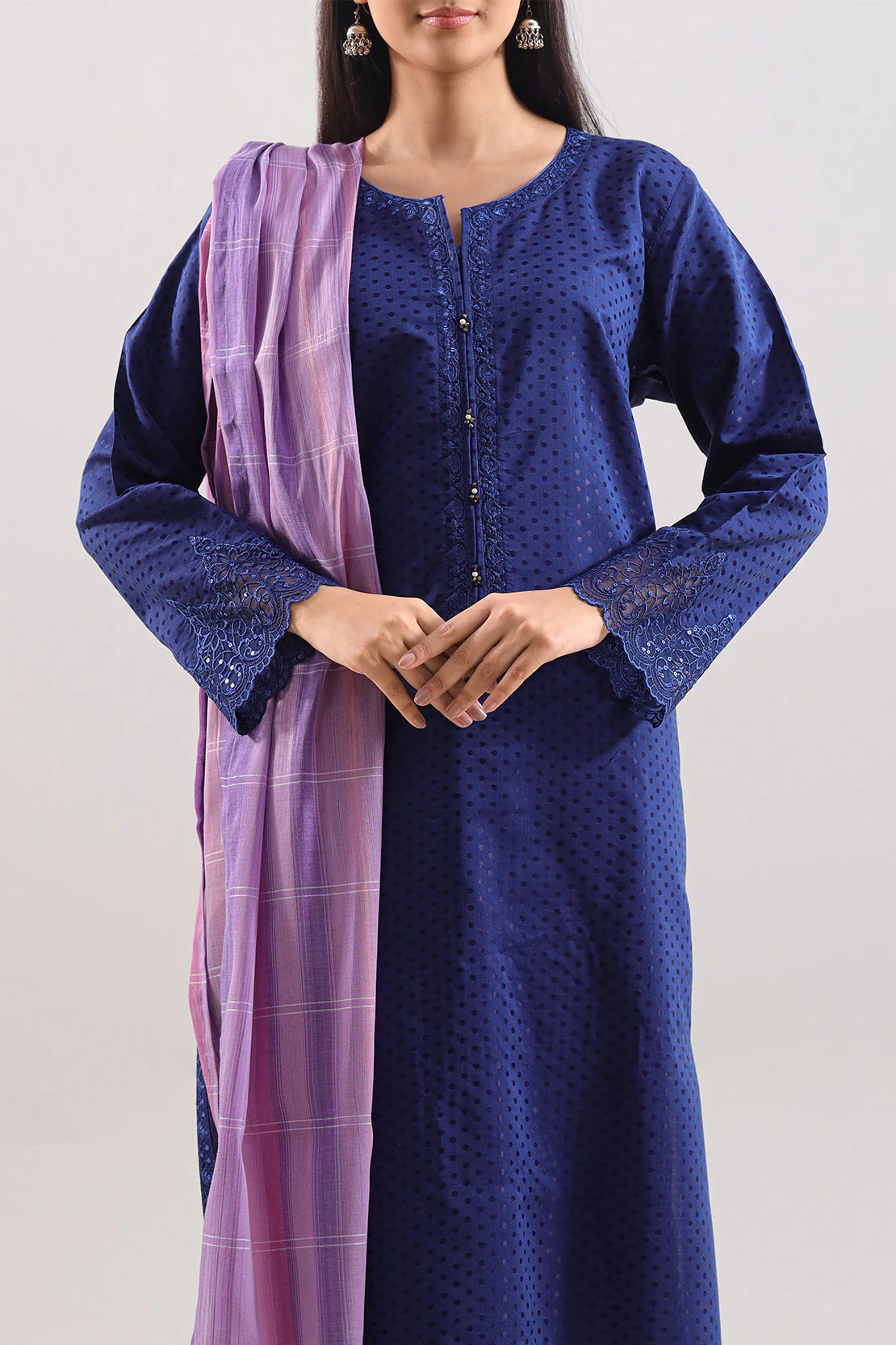 Cotton Jacquard Dupatta - Image 3