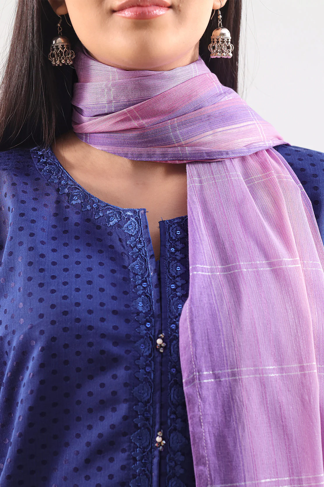 Cotton Jacquard Dupatta - Image 3