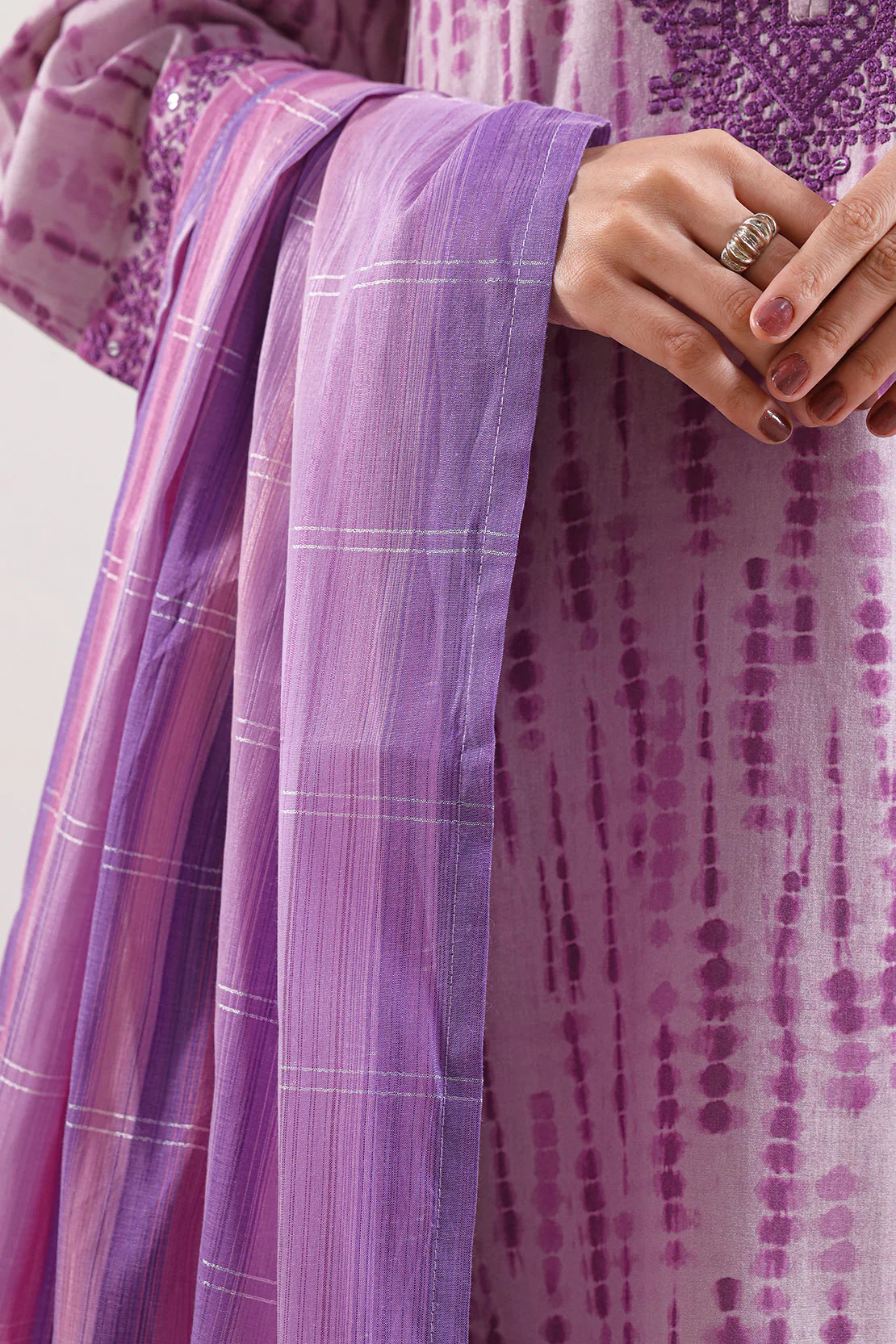 Cotton Jacquard Dupatta - Image 3