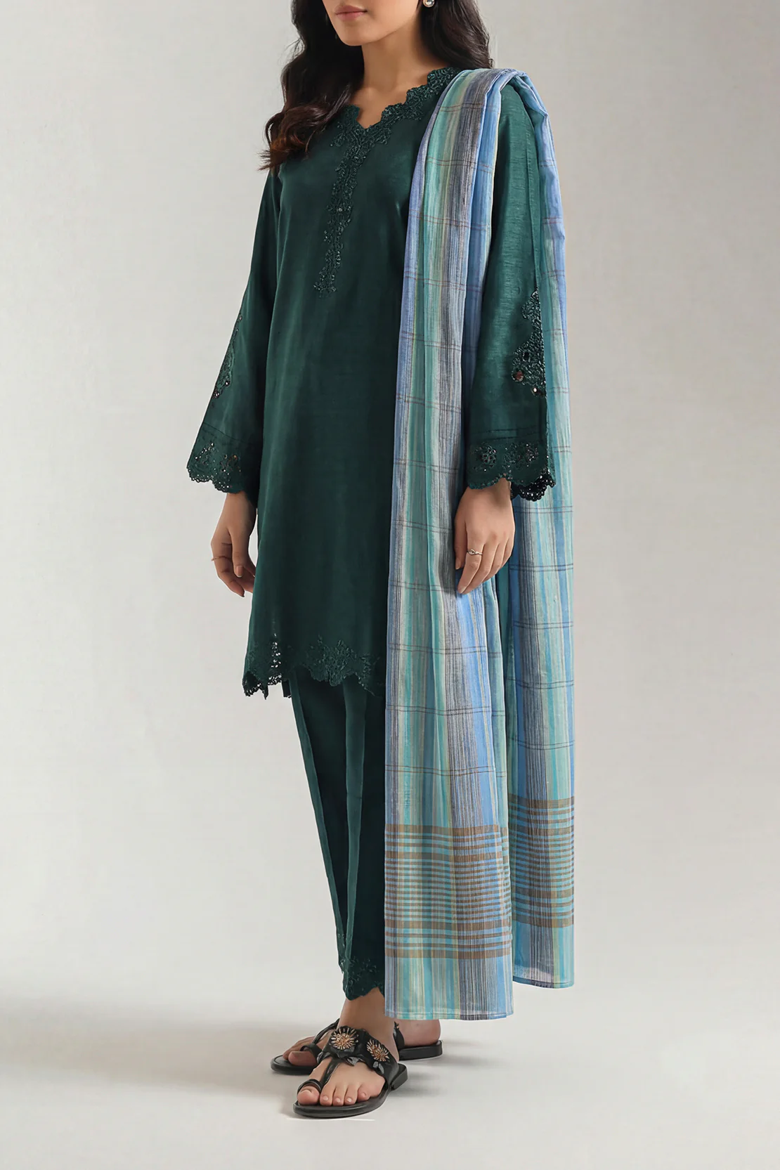 Cotton Jacquard Dupatta - Image 2