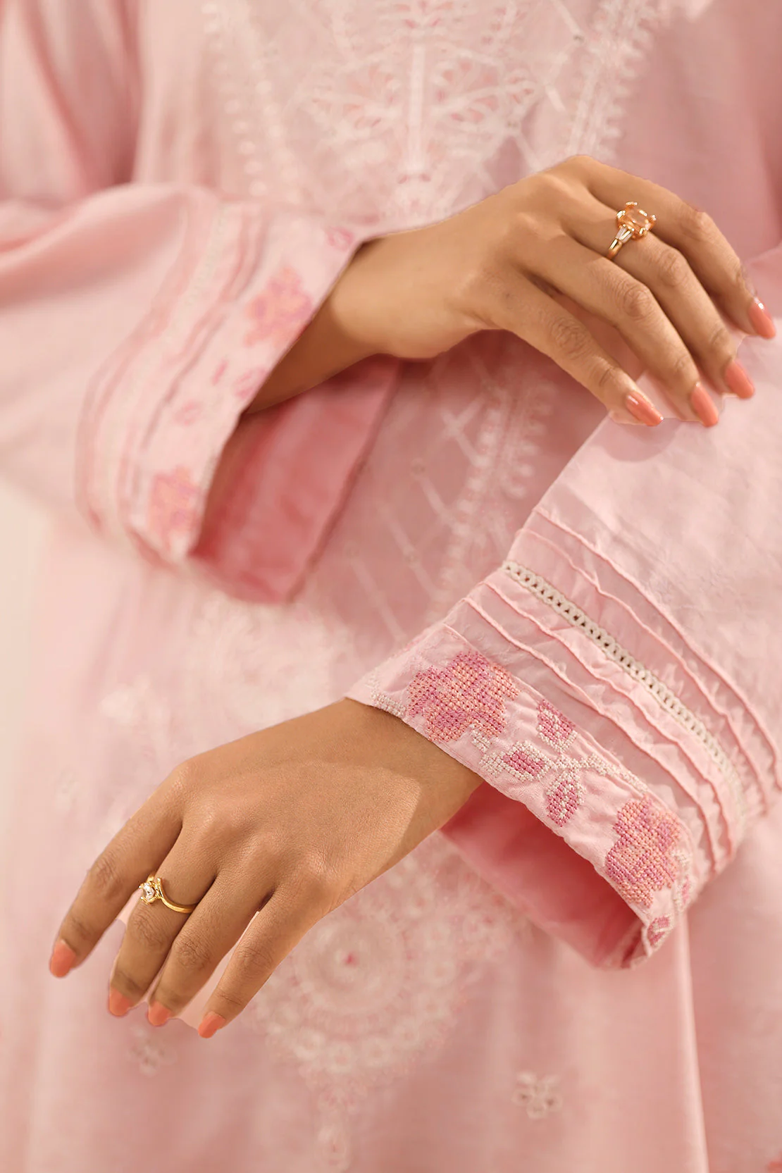 Cotton Jacquard Embroidered Stitched 2 Piece (Shirt/Trouser) - Image 5