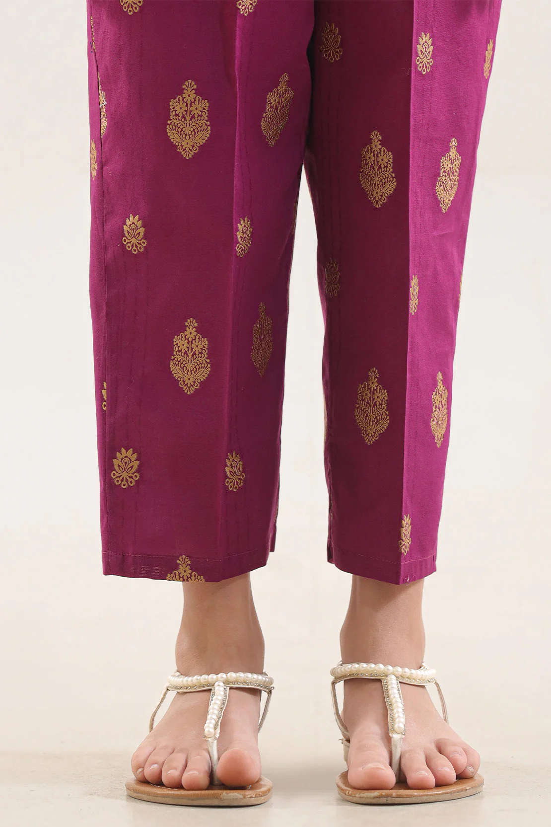 Cotton Jacquard Pant For Kids