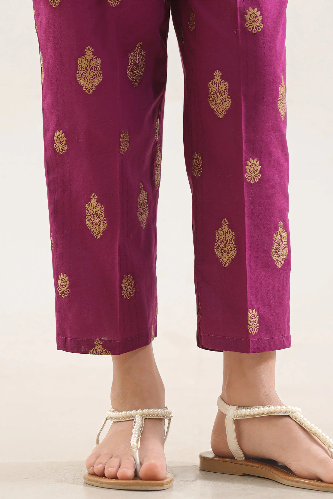 Cotton Jacquard Pant For Kids - Image 2