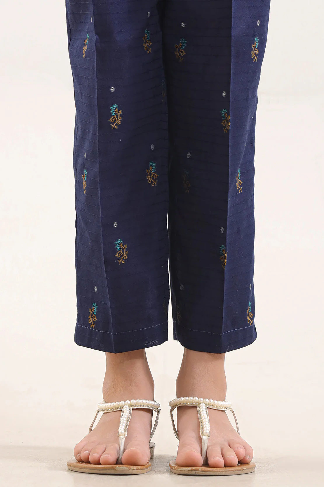 Cotton Jacquard Pant For Kids - Image 2