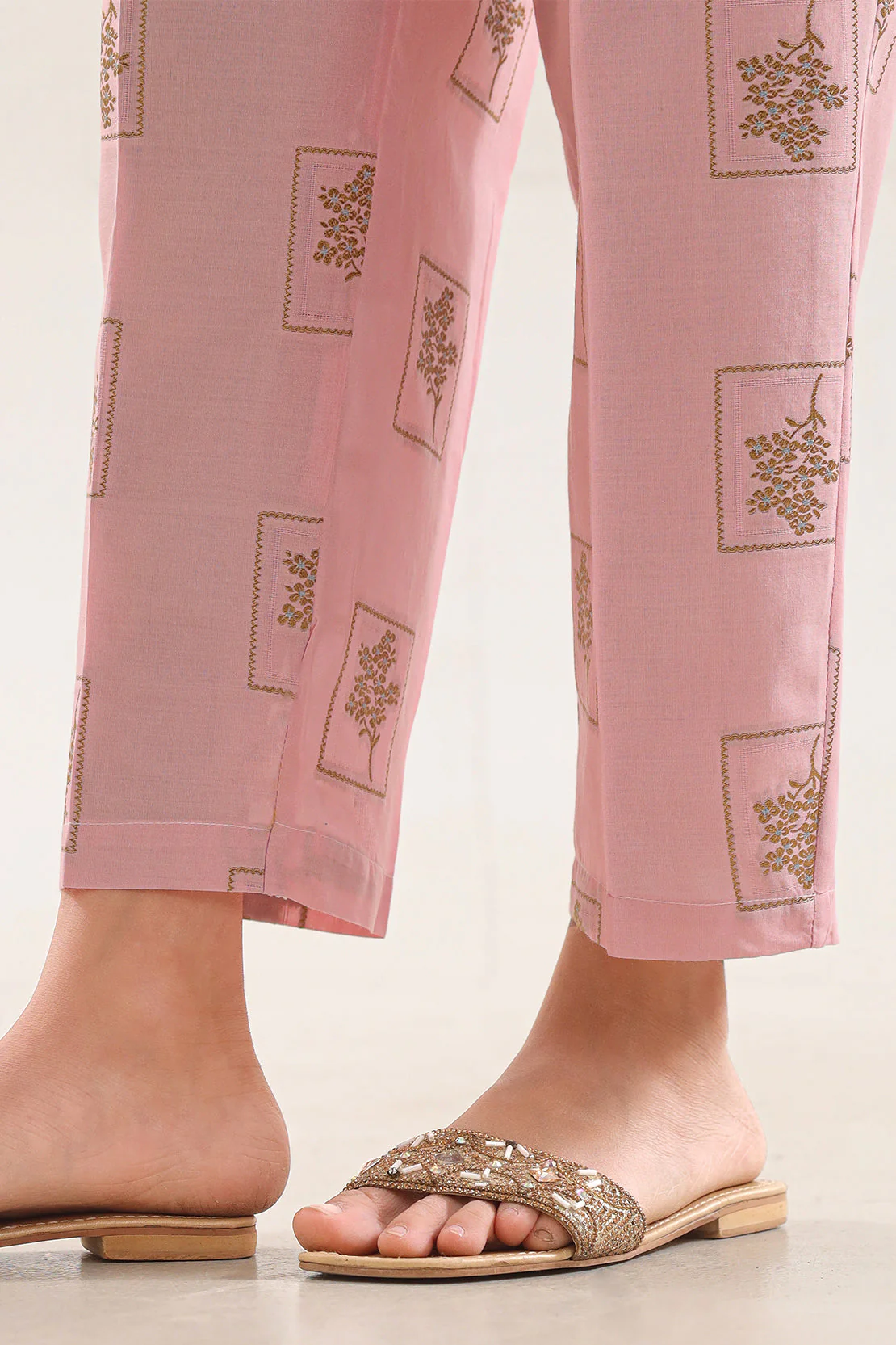 Cotton Jacquard Pant For Kids - Image 2