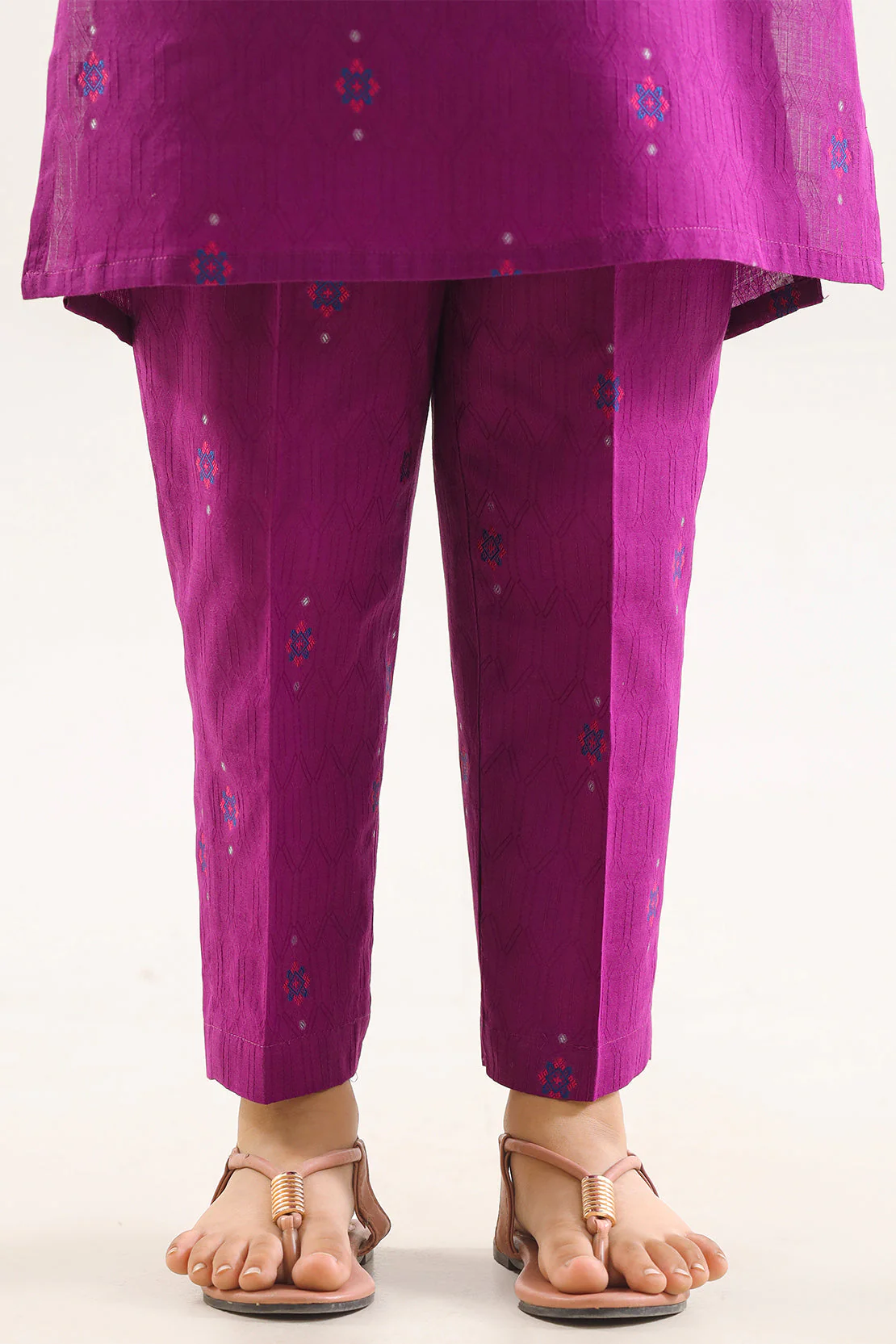 Cotton Jacquard Pant For Kids