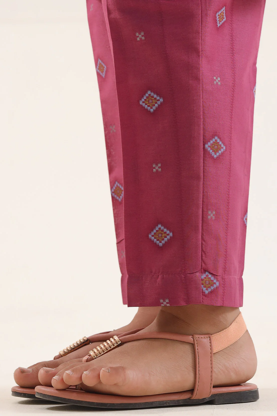 Cotton Jacquard Pant For Kids - Image 2