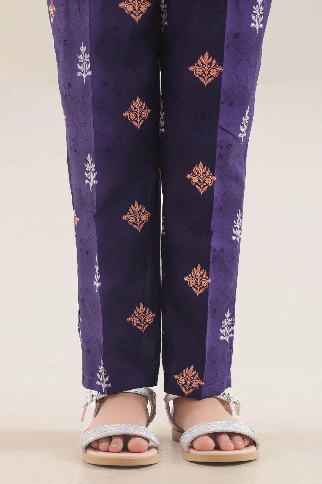 Cotton Jacquard Pants For Kids
