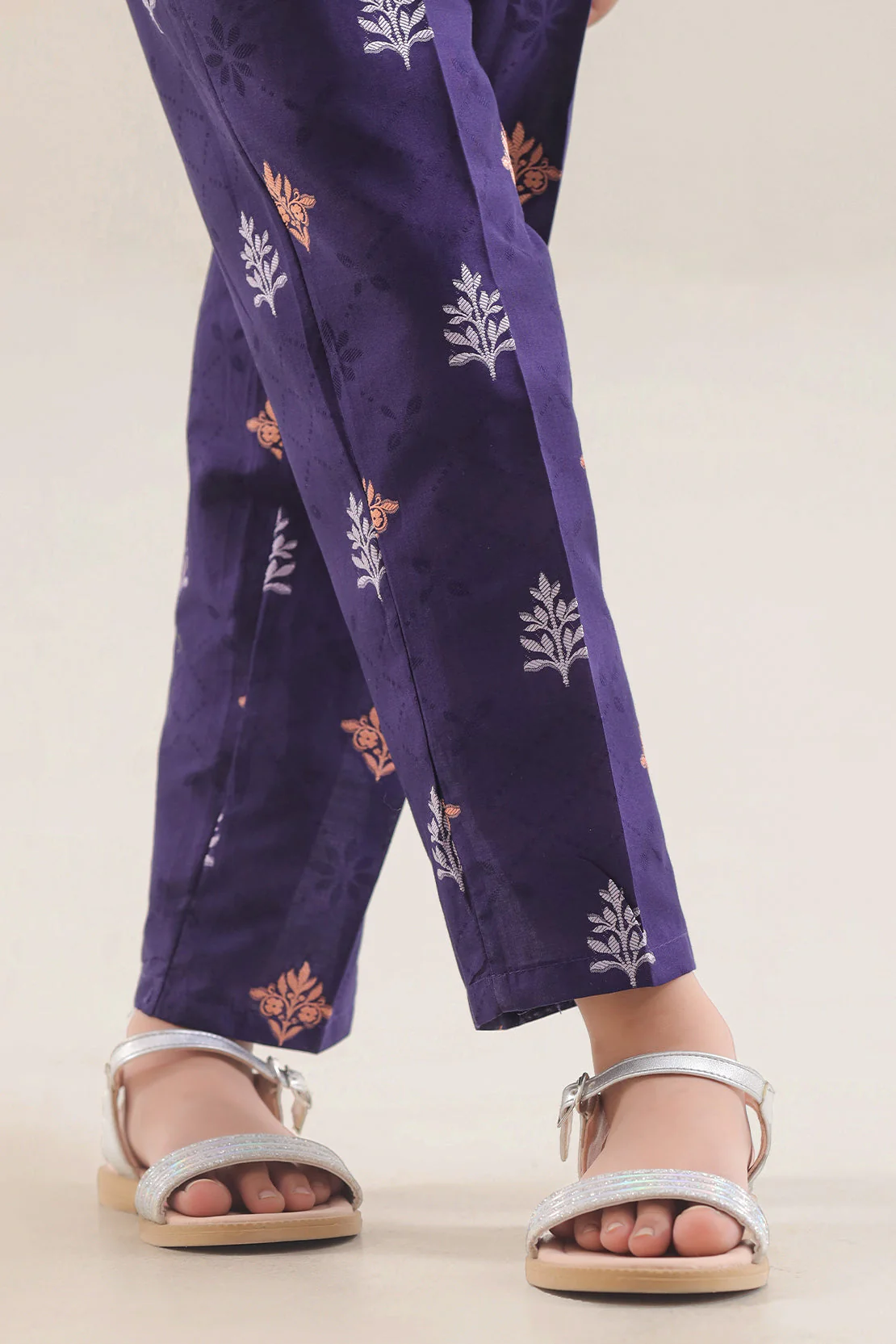 Cotton Jacquard Pants For Kids - Image 2