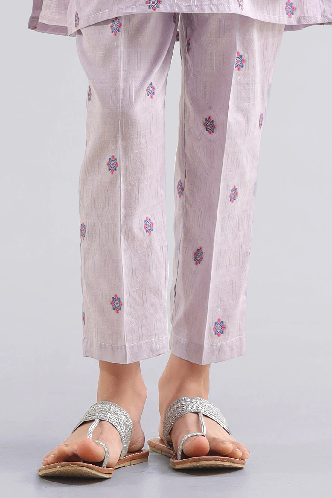 Cotton Jacquard Pants For Kids