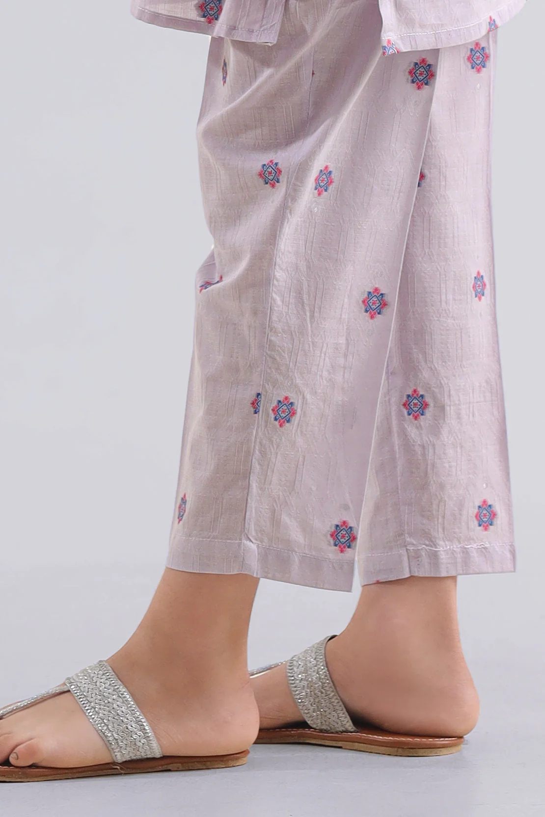 Cotton Jacquard Pants For Kids - Image 2