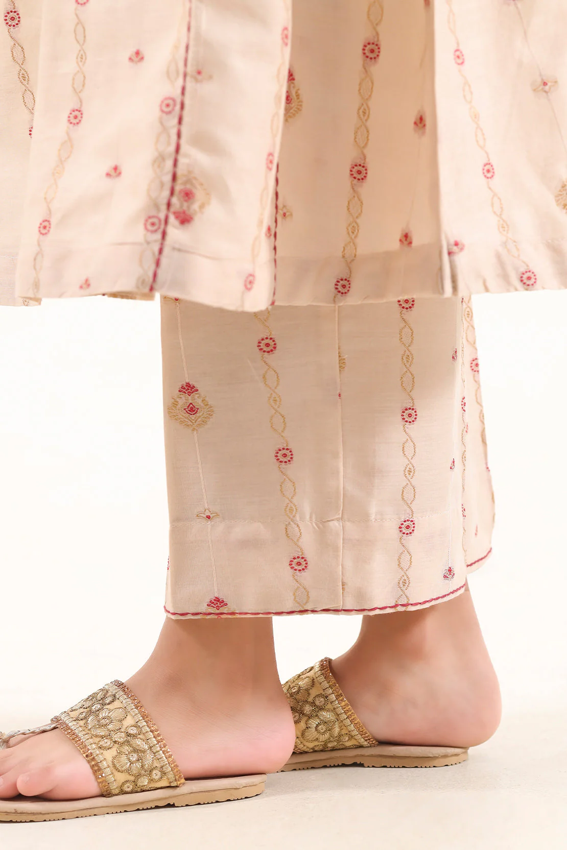 Cotton Jacquard Pants For Kids