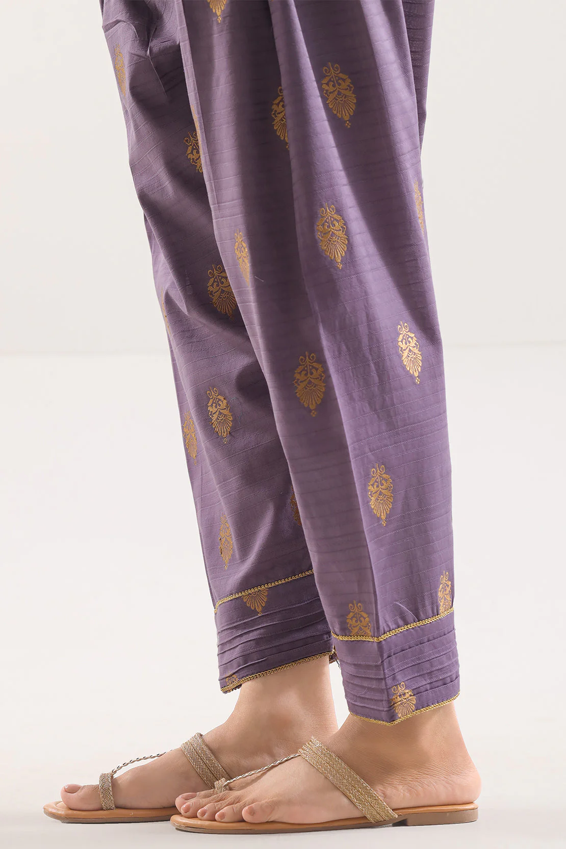 Cotton Jacquard Pants - Image 3