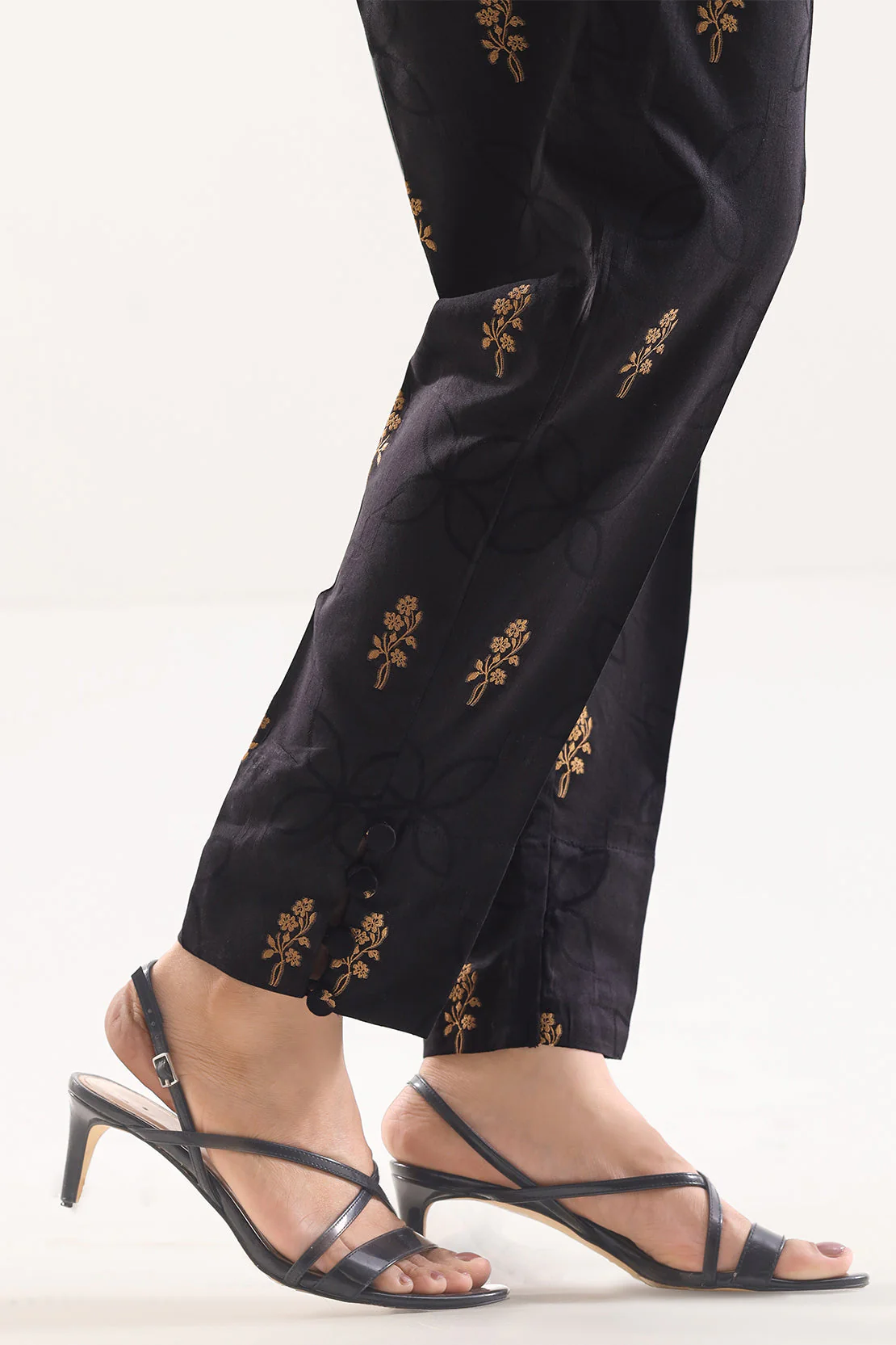 Cotton Jacquard Pants - Image 2