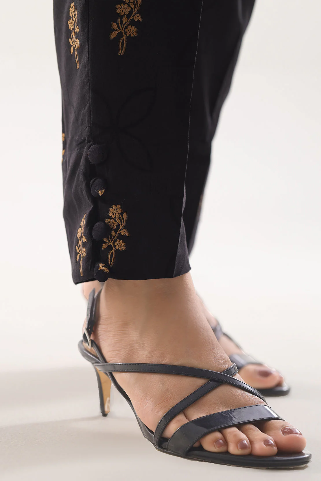 Cotton Jacquard Pants - Image 3