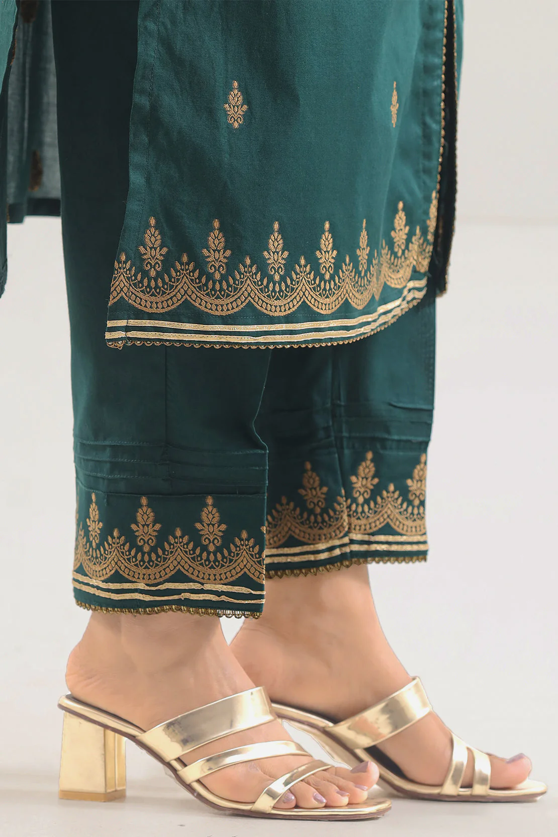 Cotton Jacquard Pants