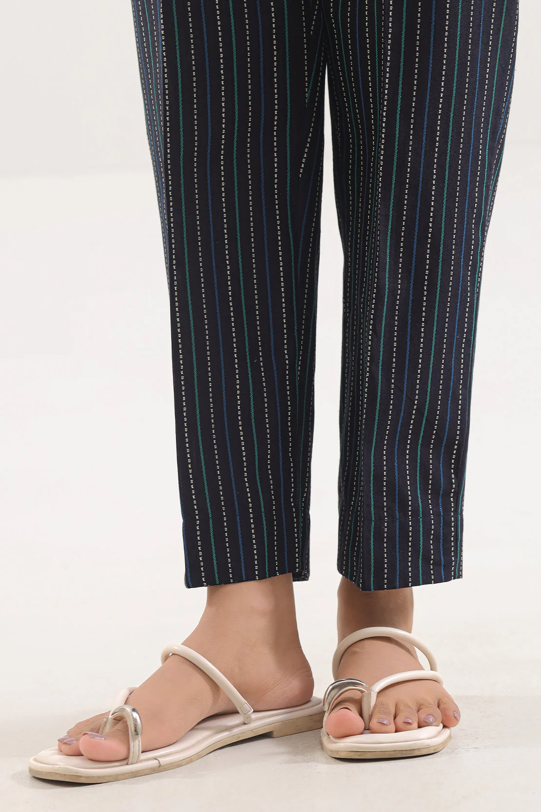 Cotton Jacquard Pants