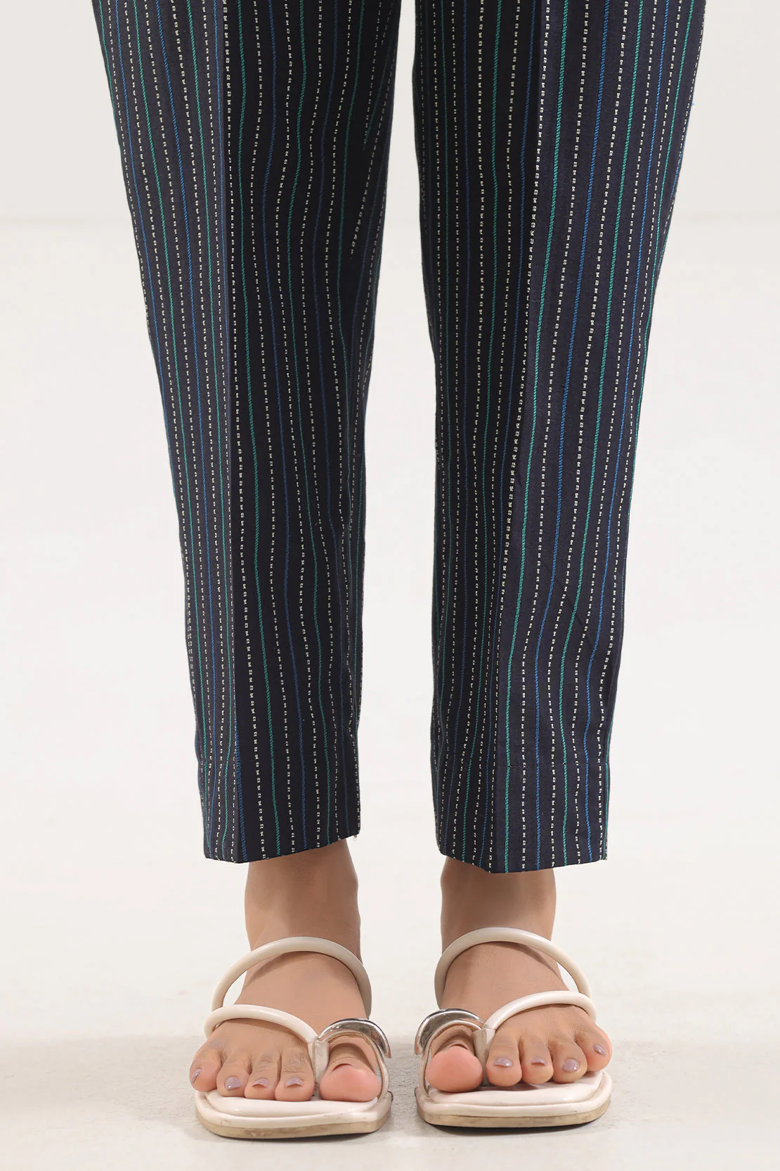 Cotton Jacquard Pants - Image 2