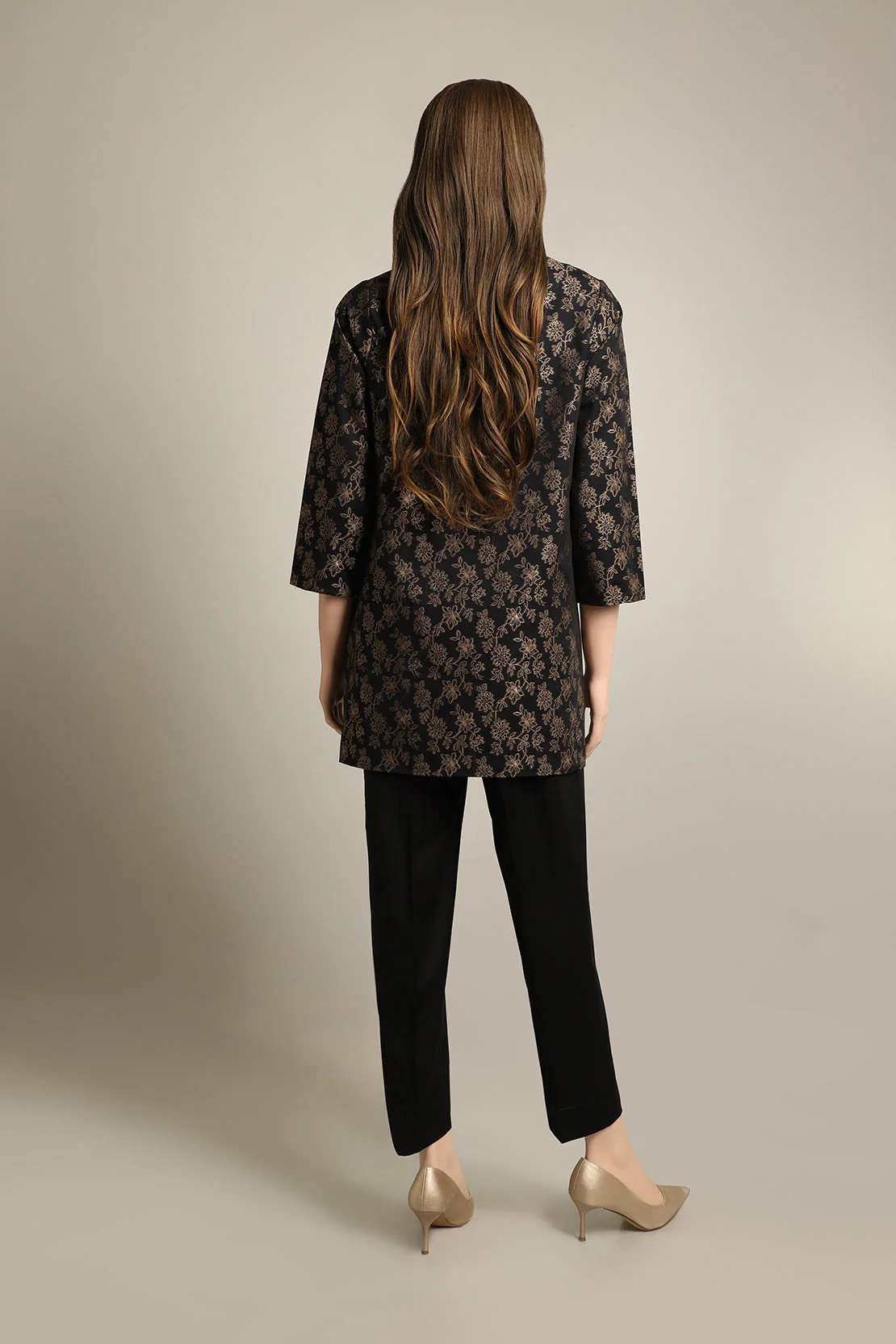 Cotton Jacquard Stitched 2 Piece (Shirt/Trouser) - Image 2