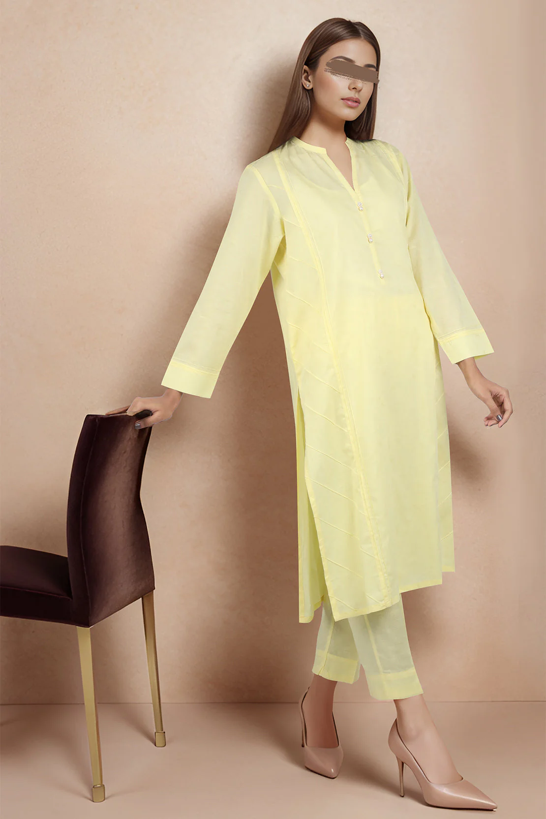 Cotton Jacquard Stitched 2 Piece (Shirt/Trouser) - Image 4
