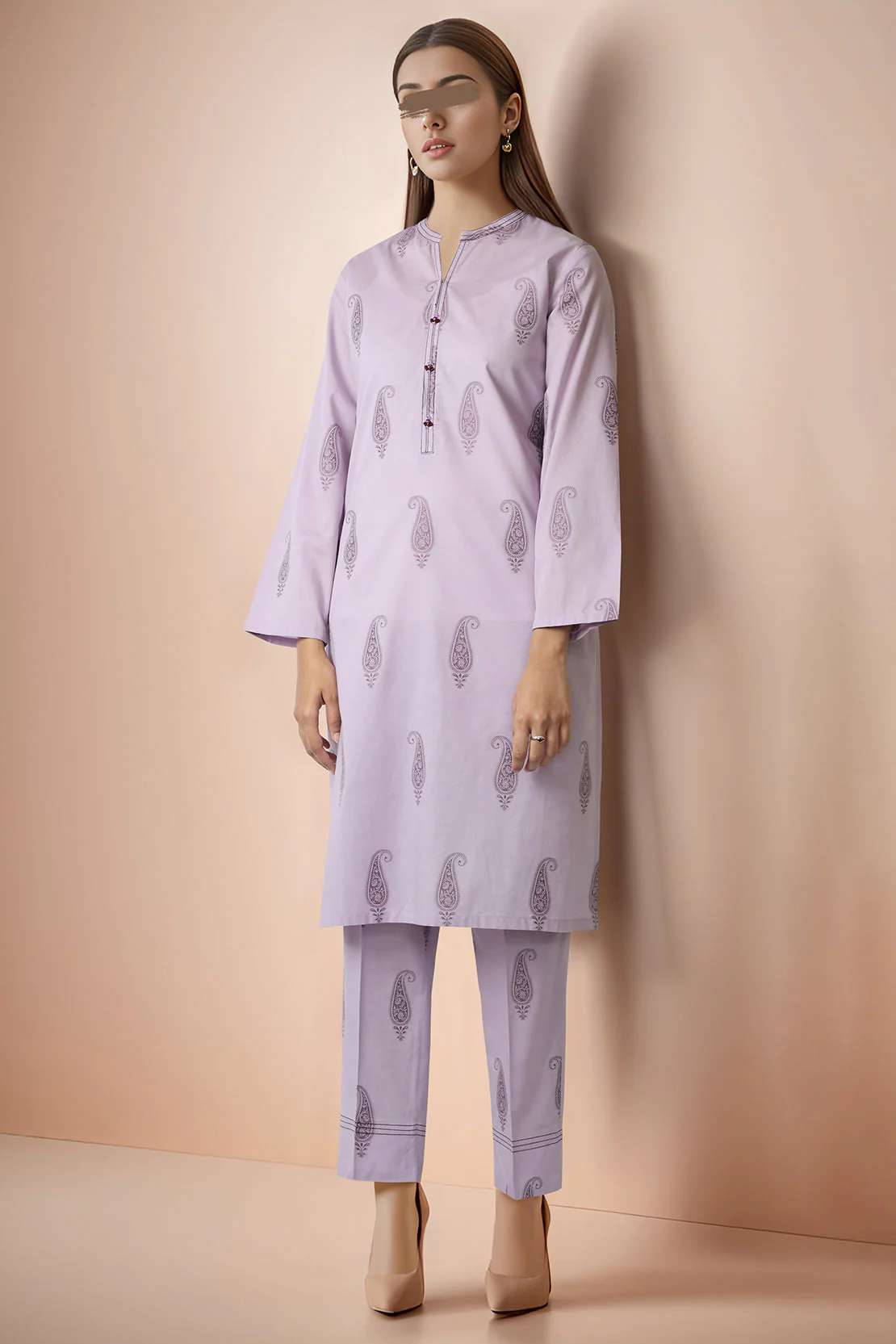 Cotton Jacquard Stitched 2 Piece (Shirt/Trouser) - Image 2