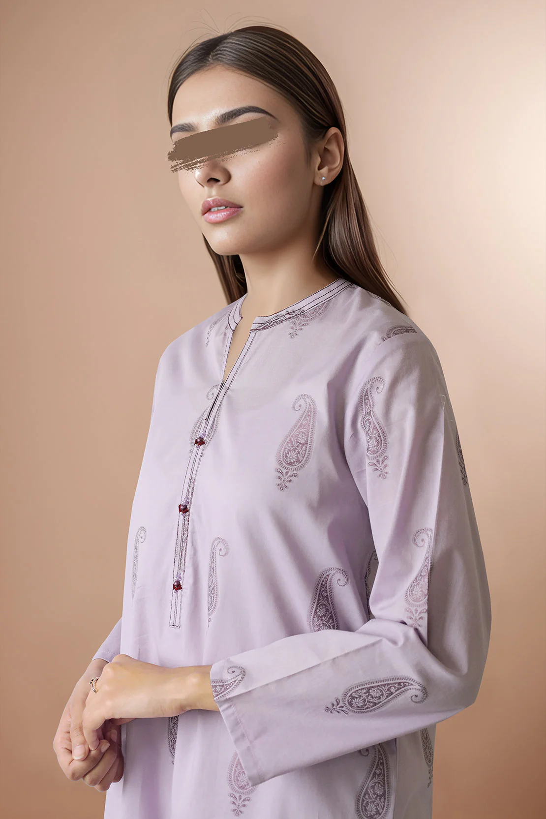 Cotton Jacquard Stitched 2 Piece (Shirt/Trouser) - Image 3