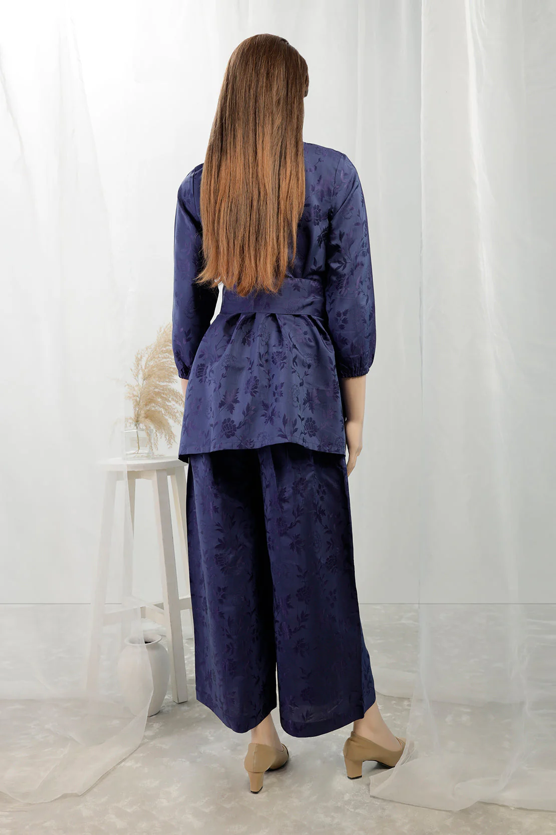 Cotton Jacquard Stitched 2 Piece (Shirt/Trouser) - Image 2